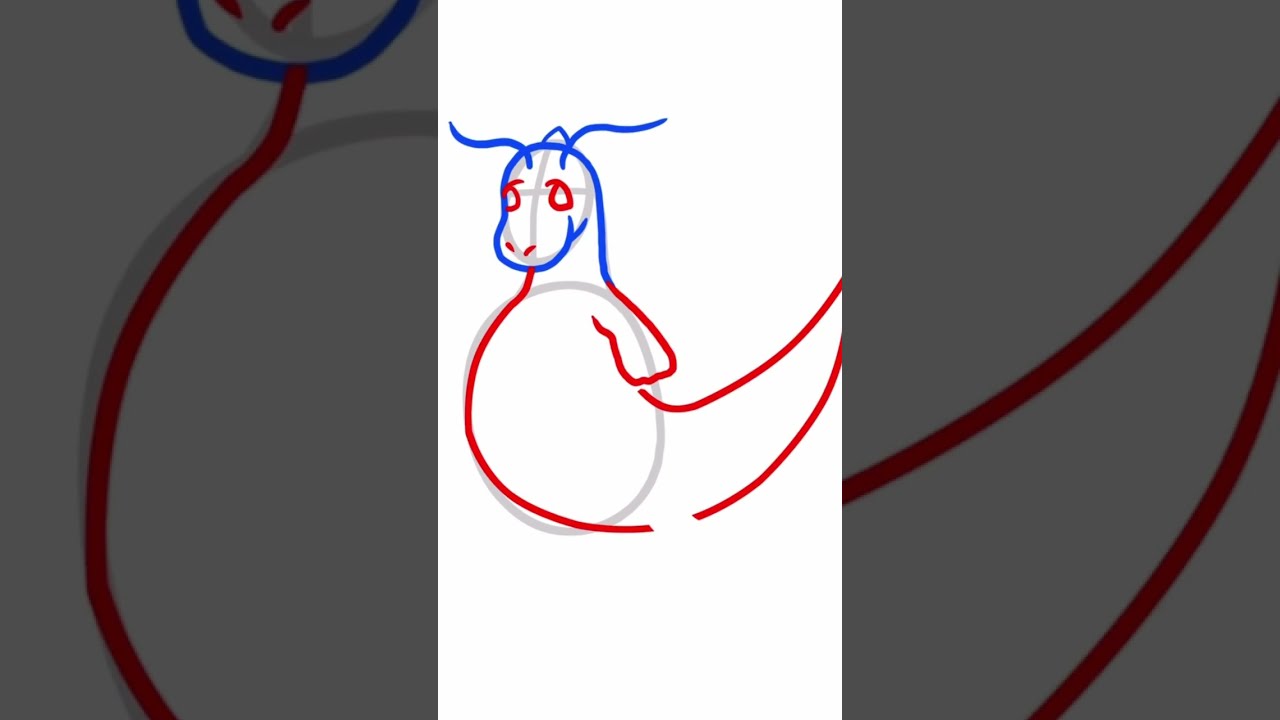 How to draw Dragonite