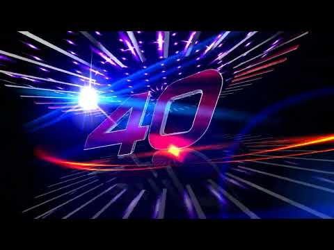 Футаж Поздравляем С Юбилеем 40! 03 Бесплатно. Footage Happy 40Th Anniversary! 03 Free.