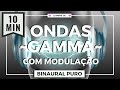 Super atividade cerebral | Ondas Cerebrais Gamma | PURO Modulado | 40Hz | Melhora a memória