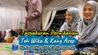 Teh Rena Reni Aksi Menghadiri Tasyakuran Pernikahan Teh Wika & Kang Asep di Leuwiliang Cicalengka