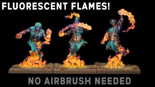 Playing with Fire: How to Paint Conquest Flamecasters' Flames with Fluorescent Spray, Sponges & Ink! screenshot 4