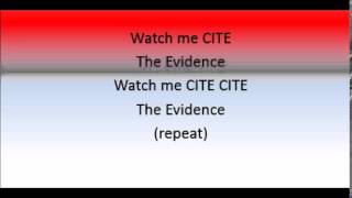 Cite The Evidence!