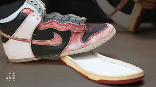 Destroyed Nike SB Jason Dunks Sole Swap And Full Restoration