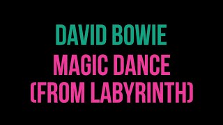 David Bowie - Magic Dance - (from Labyrinth) [Karaoke]