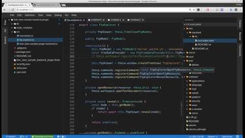 Example of using TreeView Plugin API