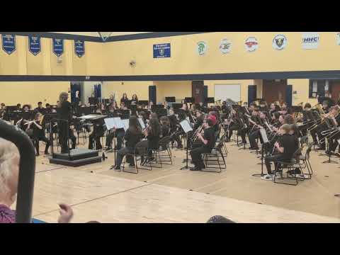 Greenfield Central Junior High School ISSMA pre performance - Gentle River