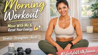 Jennie Onyi  is live Morning Reset & Soft Stretch ☀️ | Chat + Super Chats screenshot 5