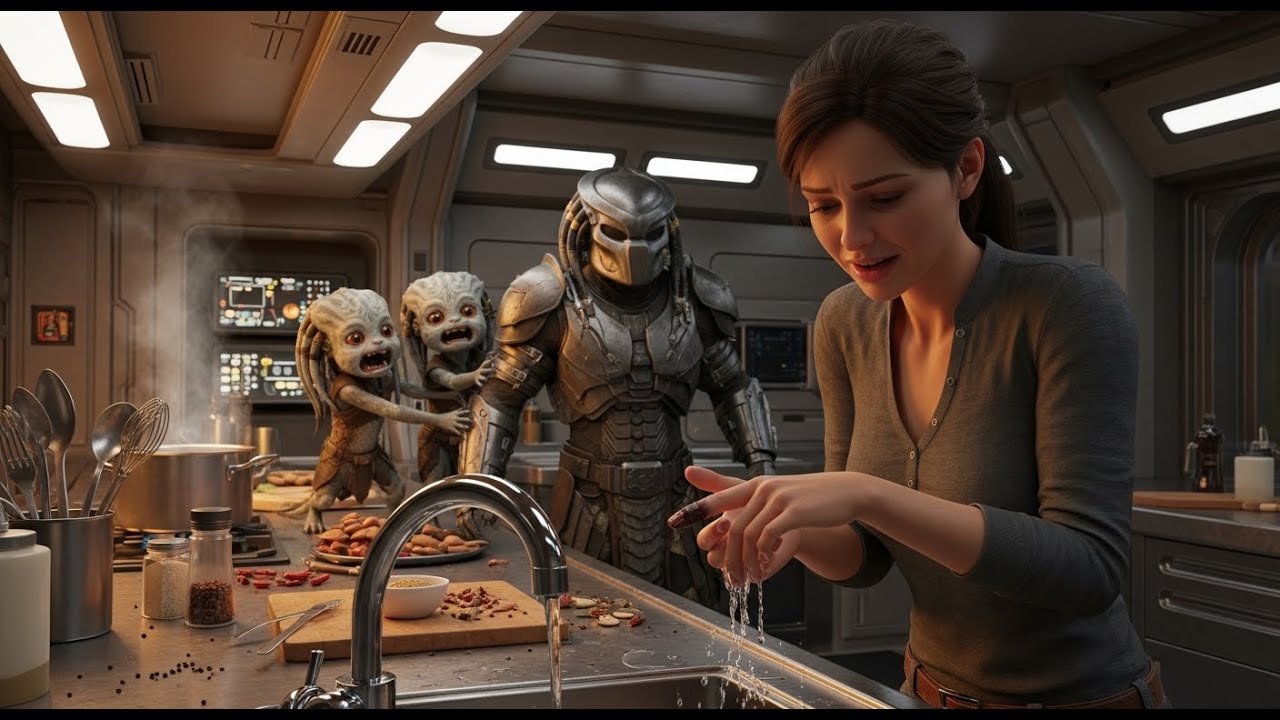 The Human Singed Her Finger Cooking — The Predator Cubs Dragged the Elite Guard Into the Kitchen