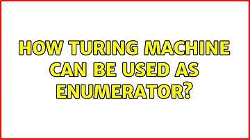 How turing machine can be used as enumerator? (2 Solutions!!)