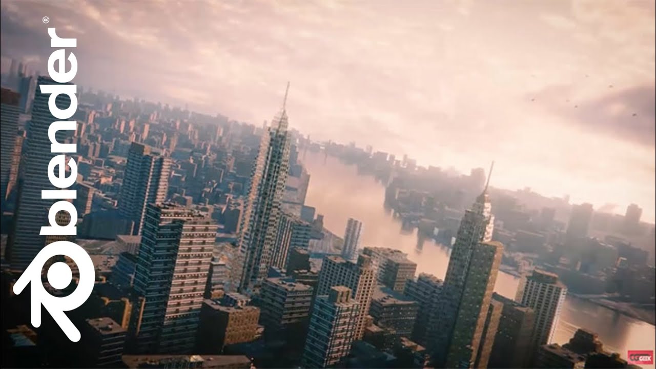 How To Make a City In Blender - YouTube