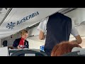 How is air serbia in eastern europe  budbegvie  economy class