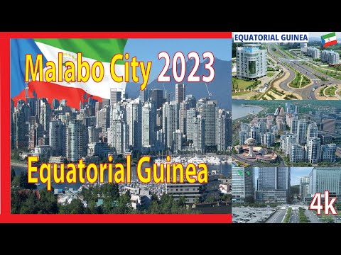 Malabo City , Equatorial Guinea 4K By Drone 2023