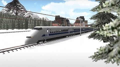 Train Sim Using Japan Train Shinkansen S300 In Northern Canada
