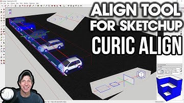 ALIGN OBJECTS in SketchUp with CURIC ALIGN - Free Extension Tutorial