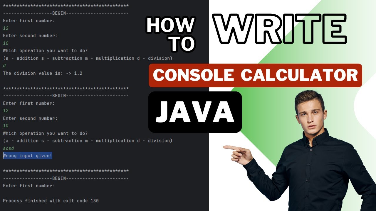 Console based Calculator - Java. How to develop in 15 minutes? - YouTube
