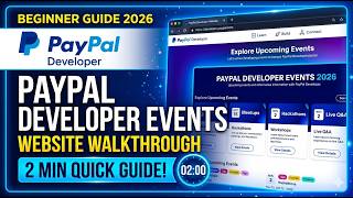 PayPal Developer Events Explained 2026 Website Walkthrough & Beginner Guide 2 Min