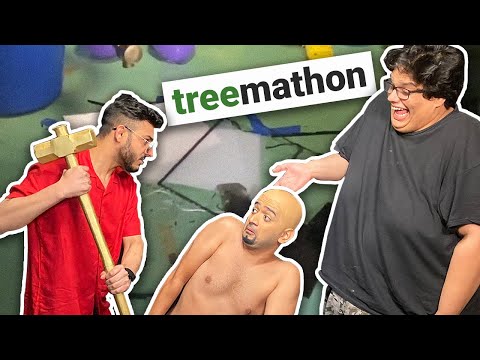 DESTRUCTION OF ANOTHER MONITOR feat. @CarryMinati & @HiSaimanSays | TREEMATHON HIGHLIGHTS & BTS