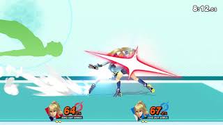 Mirror Match Zero Suit Samus Super Smash Brothers Ultimate