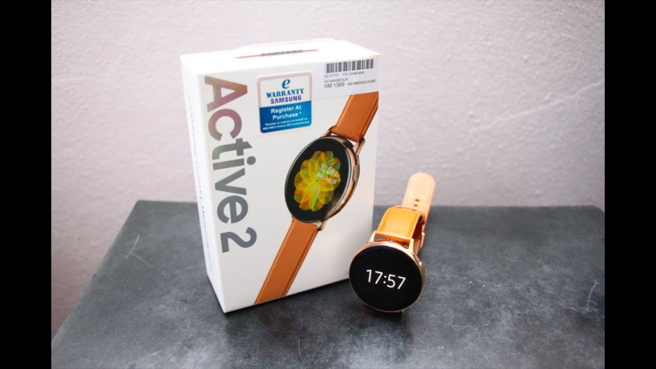 Unboxed : Samsung Galaxy Watch Active2 44 mm Stainless Steel (Gold) + First  Boot-Up