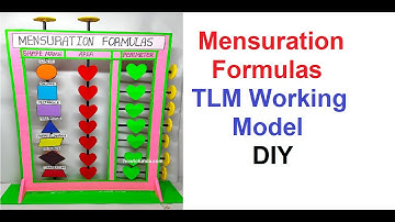 mensuration formulas maths tlm working model - diy | howtofunda | class 10 @craftpiller