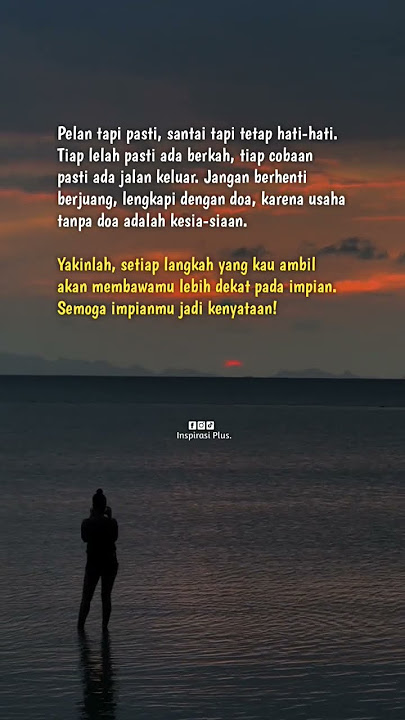 Jangan Menyerah! Setiap Lelah Pasti Berkah