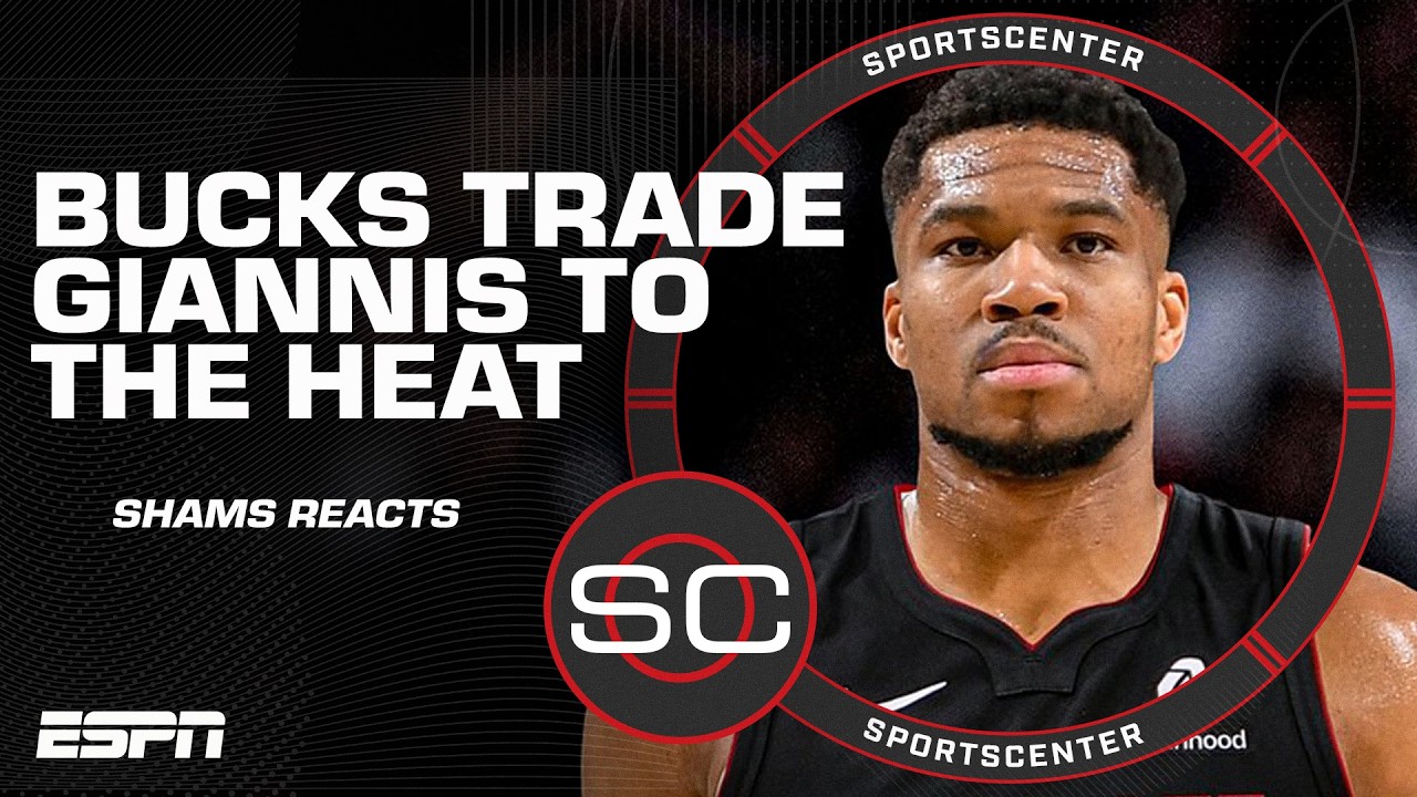 Giannis Antetokounmpo traded to the Heat 👀 Reaction from Shams Charania | SportsCenter