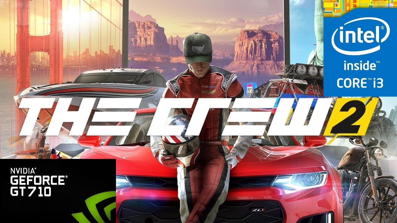 The Crew 2 PC Gt 710 Gameplay