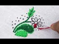 new hand embroidery dress designs, beautiful all over flower design for dress, easy embroidery work
