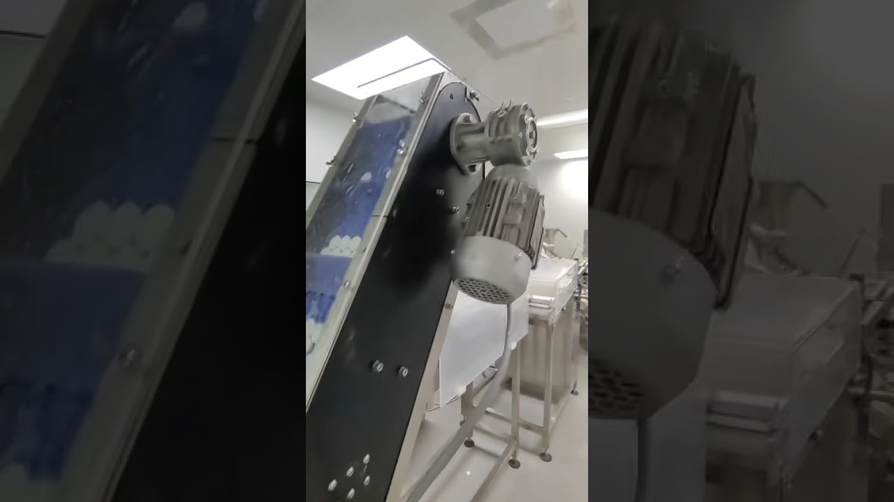 Full effervescent line. From blender to tablet press, tablet press to tube filler and check weigher.