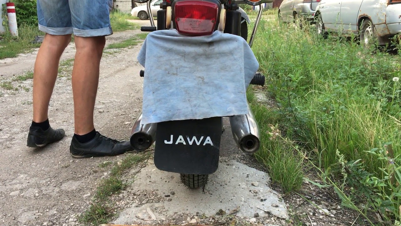 Ява 634.8.15 1979 г.вып. Работа двигателя. Холодный, горячий запуск ...