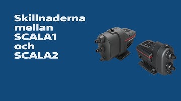 Jämför Grundfos SCALA1 och SCALA2 vattenautomater och deras applikationer
