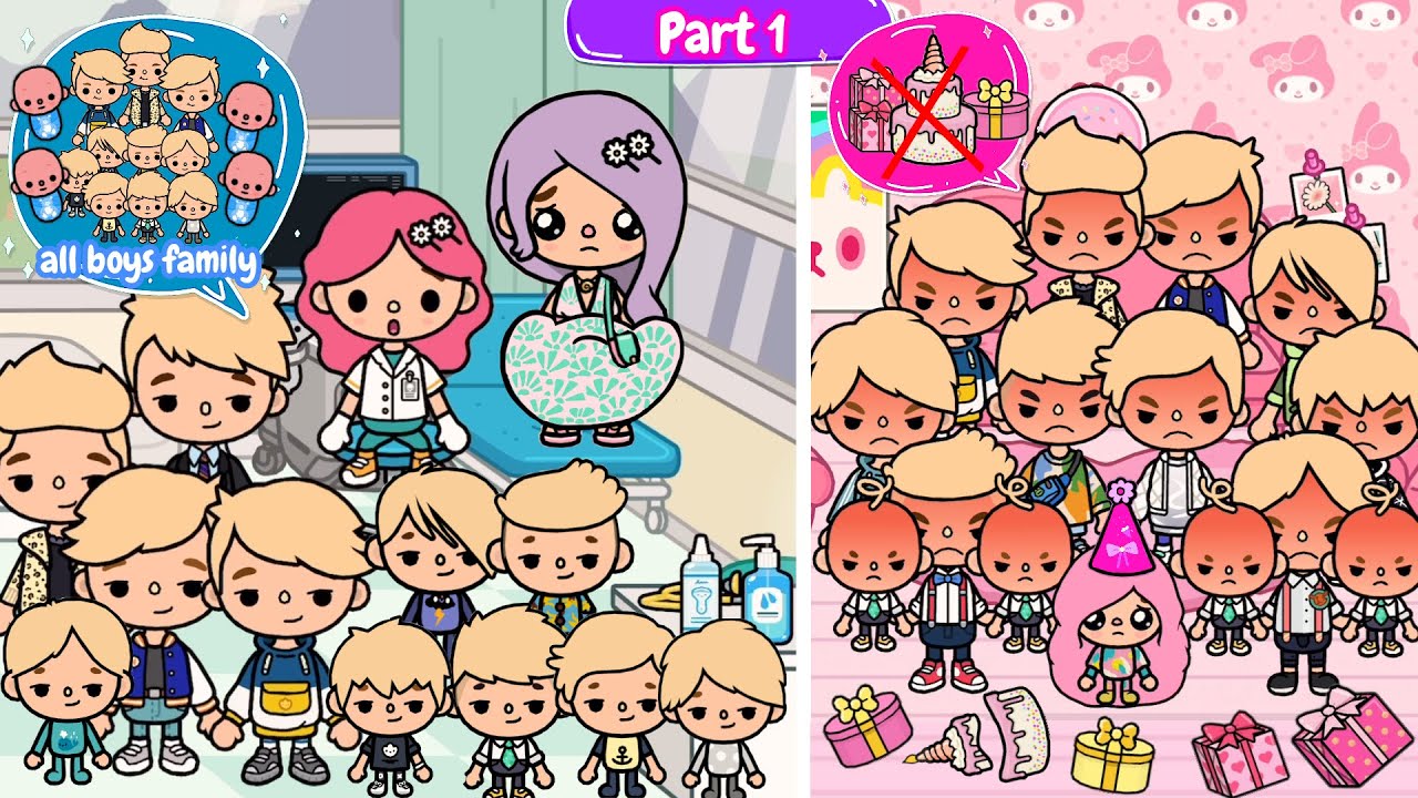 All Boys Family Hate Adopted Sister | PART 1 | Toca Life Story | Toca Boca