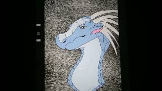 Icewing headshot featuring my oc Sleet