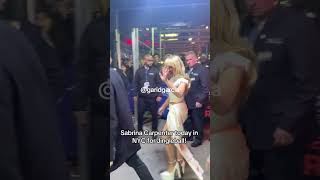 Sabrina Carpenter arriving and leaving the Jingle Ball in New York ? | Dec 8, 2023