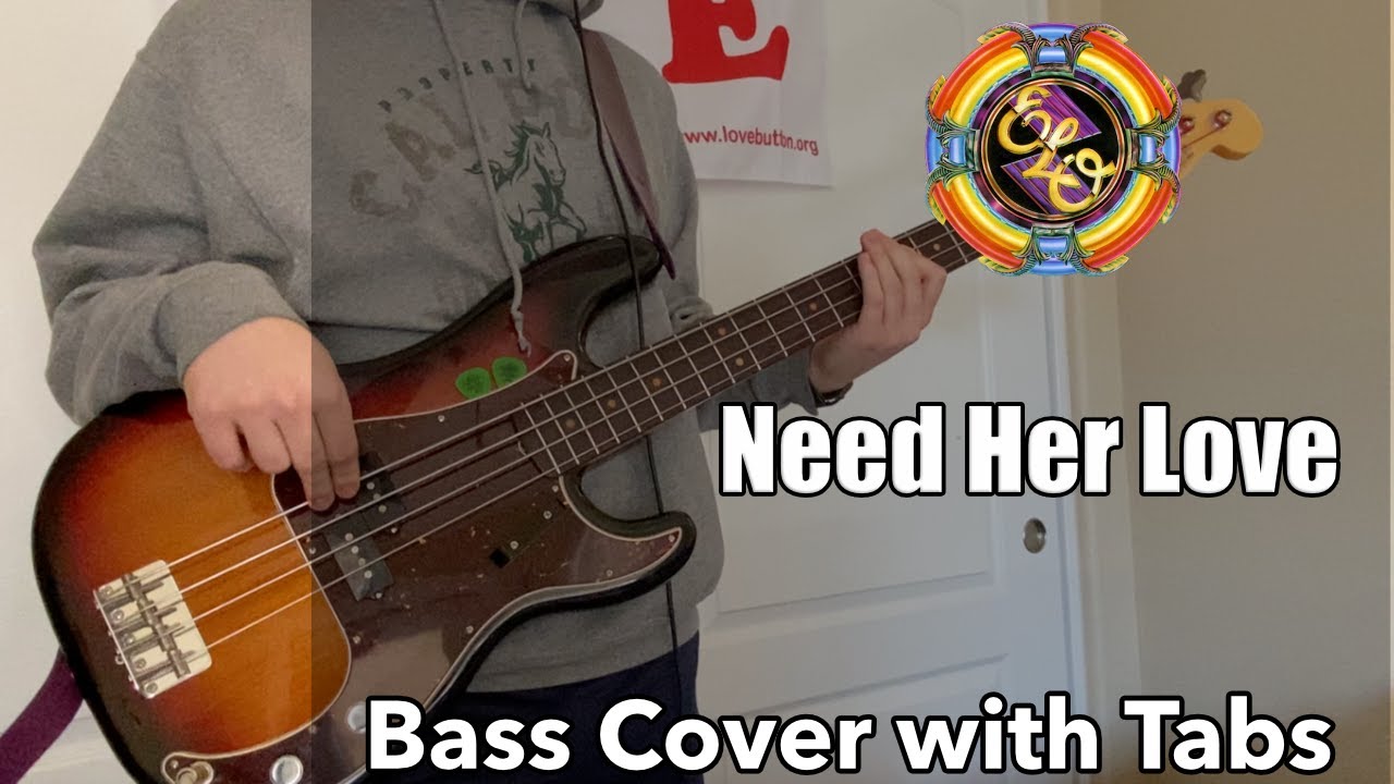 Electric Light Orchestra - Need Her Love (Bass Cover WITH TABS)