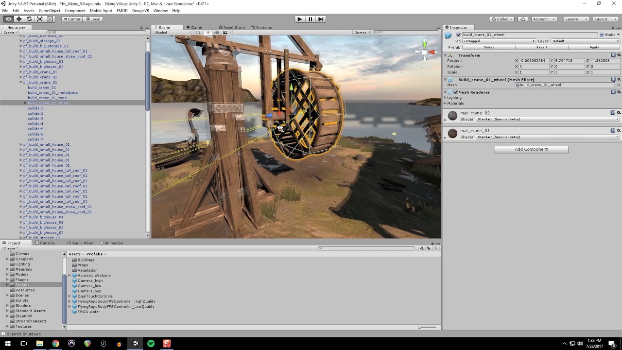 04 Somatone VR Audio Tutorials - FMOD+GVR+Unity - Unity Setup Part 1
