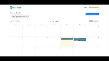 Aplikasi Agenda & Rencana Kegiatan dengan Full Calendar