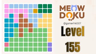 Meowdoku level 155 Walkthrough Solution 