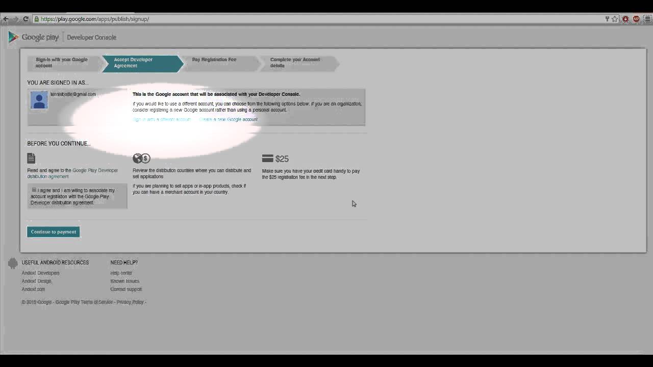 How To Create Google Play Developer Account YouTube How To Create Google Play Developer Account YouTube