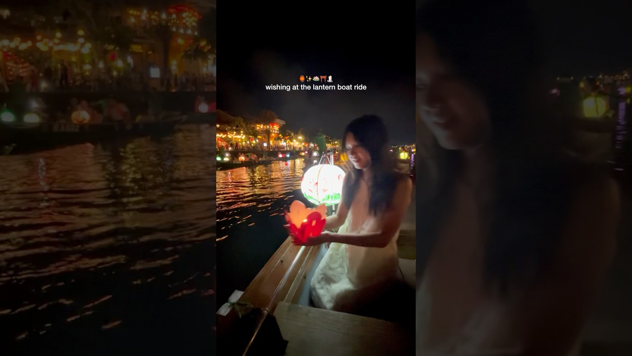 Hoi An LANTERN BOAT RIDE 🏮 | A Must-Try ✨ 