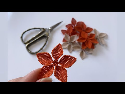 163.Model- Yıldız Çiçeği Motifi Anlatımı Püf Noktası iğne oyası /needle lace models #knitting #learn