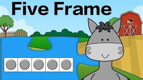 Five Frame Subitizing Puzzle: On the Farm Math Brain Break