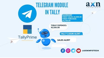 Telegram Module in Tally | TallyPrime | Tally Customization | Tamil (AXN Infotech)