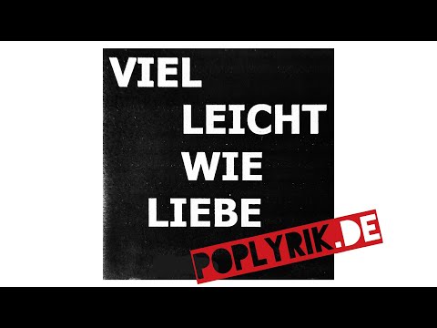 Schlagerparodien der Mini-CD (2003) "VIEL LEICHT WIE LIEBE" @ poplyrik.de (Neue Luxus-Edition 2021)