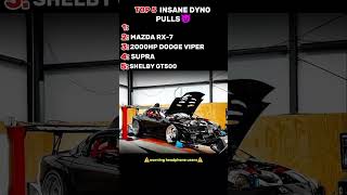 TOP 5 INSANE DYNO PULLS 😈 #exhaust #carcompetition #us #dyno #use