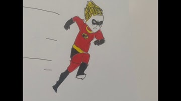 How to draw Dash Parr (Incredibles 2 ) Narrated step by step!!