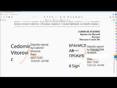 16. Дигитално потписан документ у програму АВОКАДО