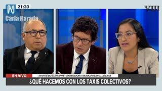 Marité Bustamante quiebra intenciones del abogado de los taxis colectivos que aplaude salida de Jara