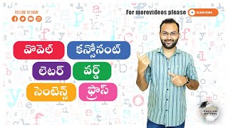 Fun with Letters: Mastering Vowels, Consonants, Letters, Words, Sentences and Phrases!(Telugu)| 2023 screenshot 5