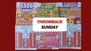 Throwback Sunday.  Scratch Cards from UK National Lottery.